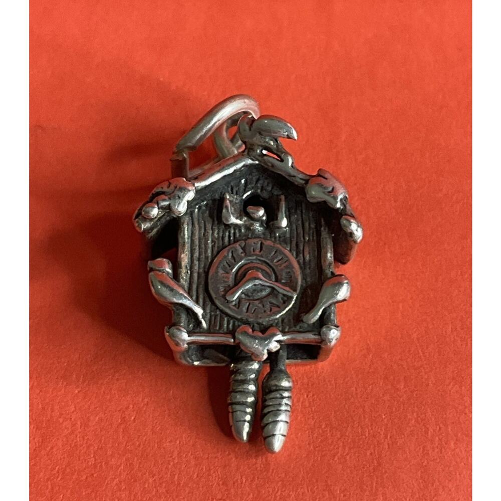 Vintage Sterling Silver Cuckoo Clock Charm